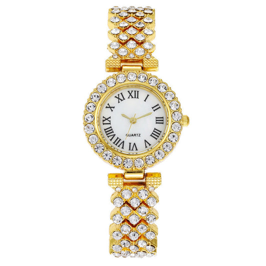 Roman Pattern Diamond Women's Watch